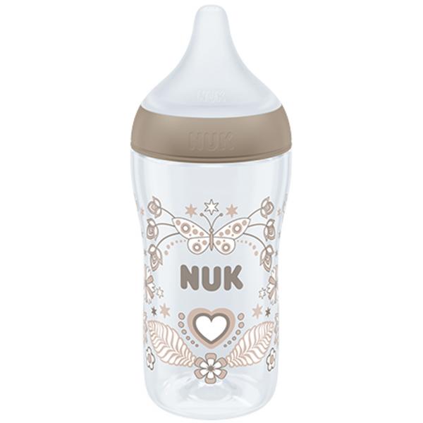NUK Perfect Match Babyflasche mit weichem Silikon-Trinksauger